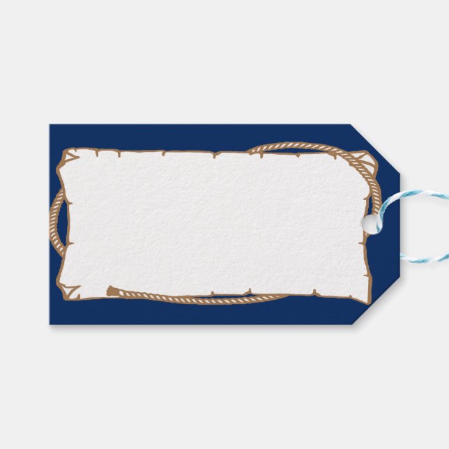 Etiqueta Ocidental Com Etiqueta De Presente De Nom (Frente (horizontal))