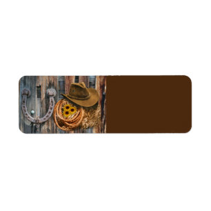 Etiqueta Oeste: Ferradura de Cowboy Hat Lasso