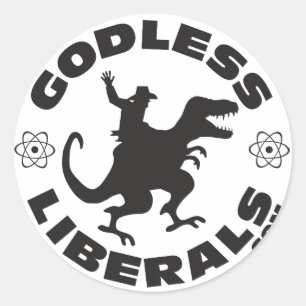 Etiqueta oficial do logotipo dos liberais Godless