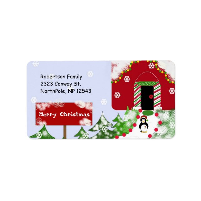 Etiqueta Oficina do Papai Noel (Frente)