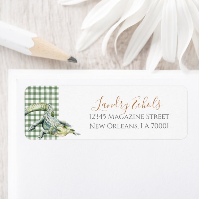 Etiqueta Oh Baby Bayou Swamp Address Labels (Insitu)