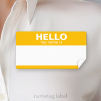 Olá, meu nome é — clássico amarelo ouro