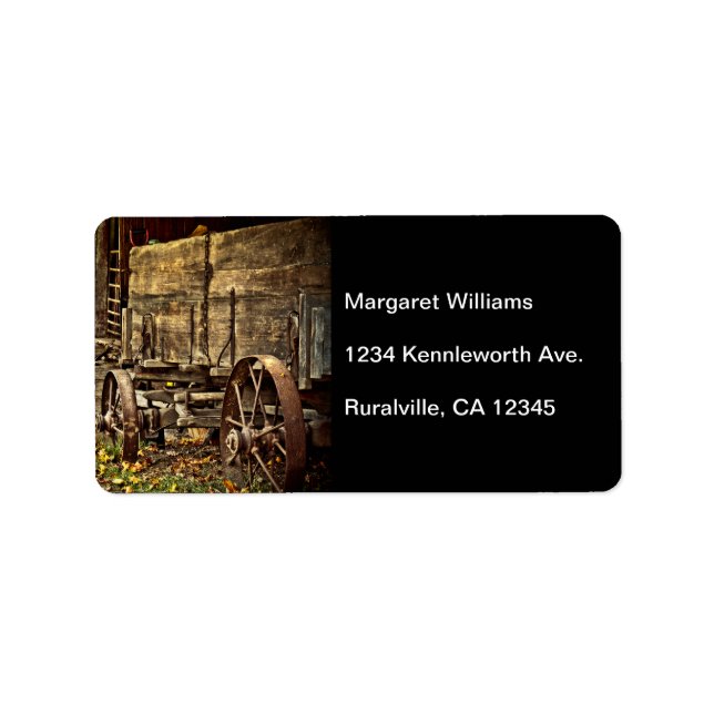 Etiqueta Old Amish Wagon (Frente)