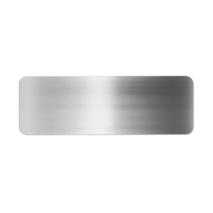 Etiqueta Olhar de aço inoxidável do metal