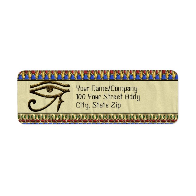 Etiqueta Olho de Horus (Frente)