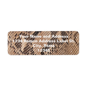 Etiqueta Olho de Snakeskin castanho