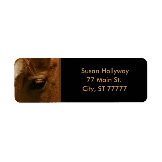 Etiqueta Olho De Soro De Cavalo De Castanheiro (Frente)