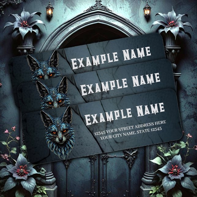 Etiqueta Olhos laranja, pele legal: a raposa deslumbrante. (Criador carregado)