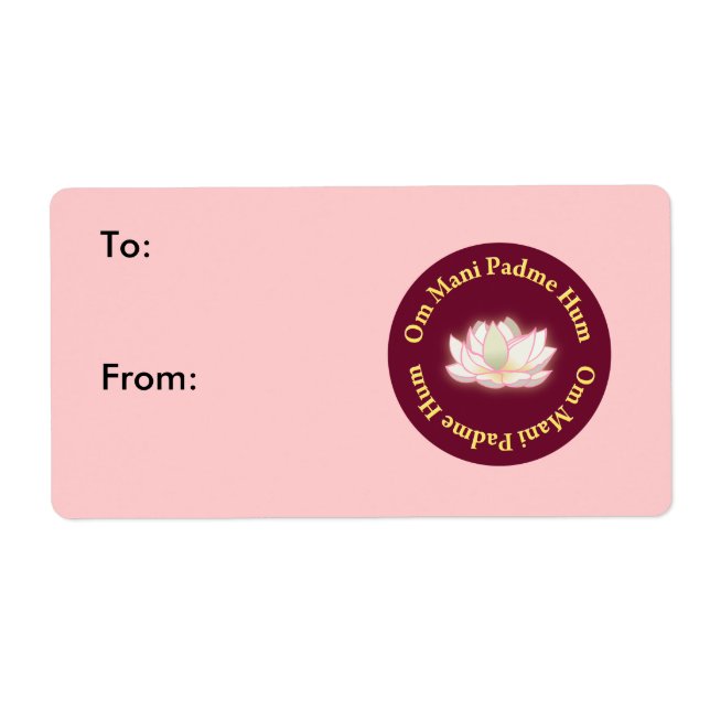 Etiqueta Om Mani Padme Hum (Frente)