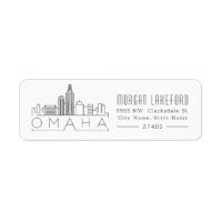 Omaha Nebraska Stylizou Skyline |