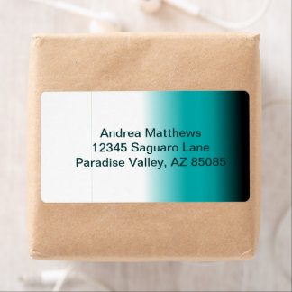 Etiqueta Ombre branco de chá preto