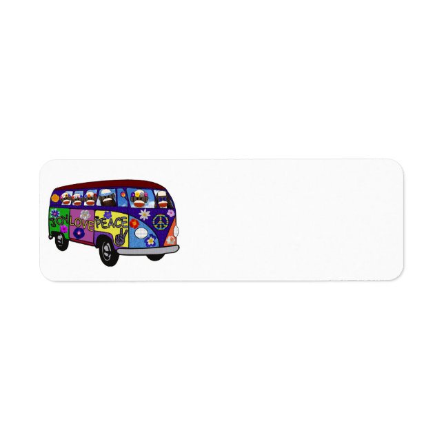 Etiqueta Ônibus da Paz do Macaco de Meia  (Frente)