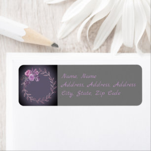 Etiqueta Onyx Black Velvet Chalkboard Grunge Vintage