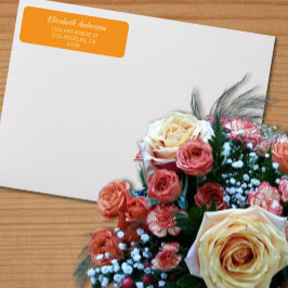 Etiqueta Orange Sunset Wedding