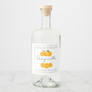 Etiqueta Orangecello Homemada Personalizada