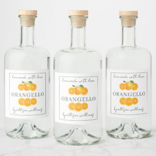 Etiqueta Orangecello Homemada Personalizada