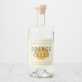Etiqueta Orangecello Homemada Personalizada