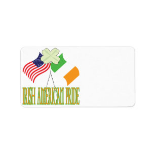 Etiqueta Orgulho americano irlandês