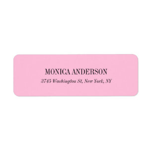 Etiqueta Original Simples Rosa Simples Elegante