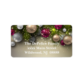 Etiqueta Ornamentos de Natal - Múltiplos