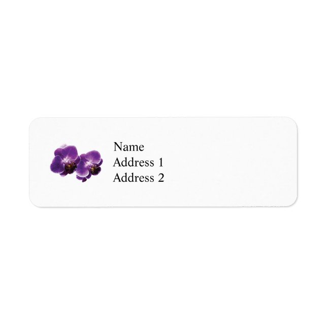 Etiqueta Orquídeo Roxo (Frente)