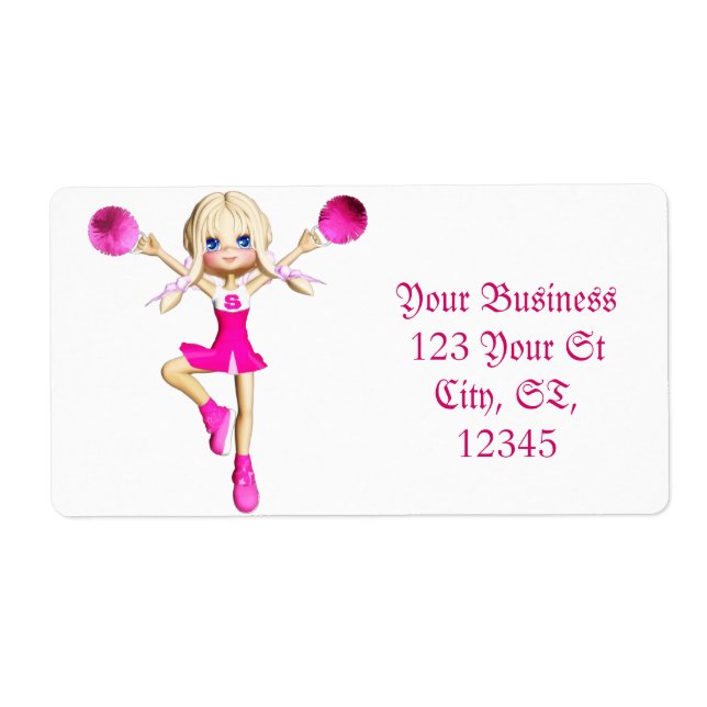 Etiqueta Os cheerleaderes vão aplaudir Thunder_Cove (Frente)