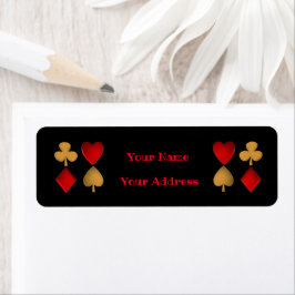 Etiqueta Os quatro naipes, personalizados