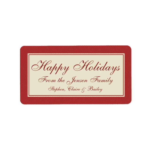 Etiqueta ou Etiqueta de Presente de Feriado de Nat (Frente)