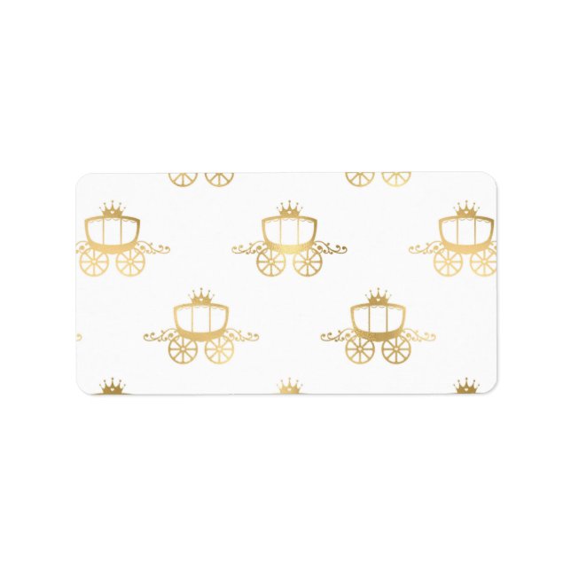 Etiqueta Ouro Coaches Cinderella Princess Royal Magia (Frente)