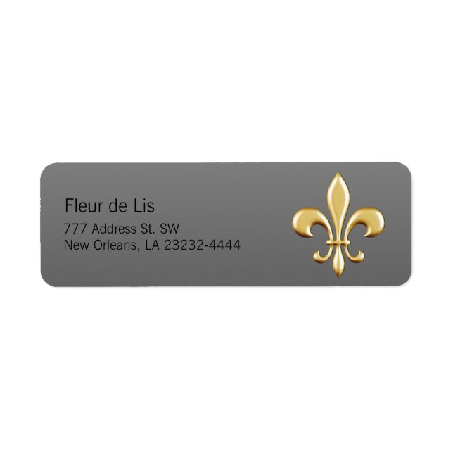 Etiqueta Ouro Fleur De Lis (Frente)