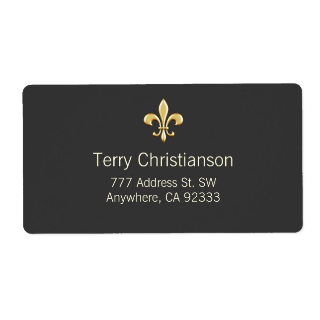 Etiqueta Ouro Fleur De Lis (Frente)