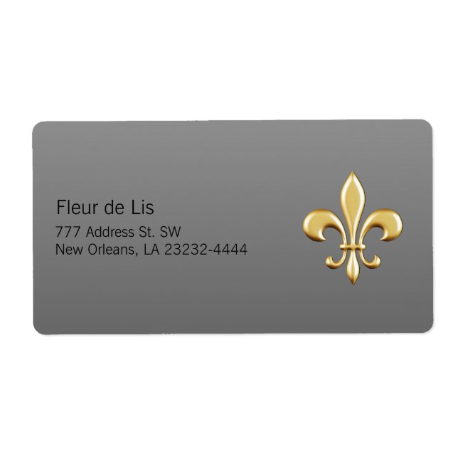 Etiqueta Ouro Fleur De Lis (Frente)