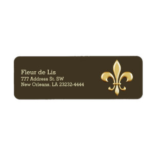 Etiqueta Ouro Fleur De Lis