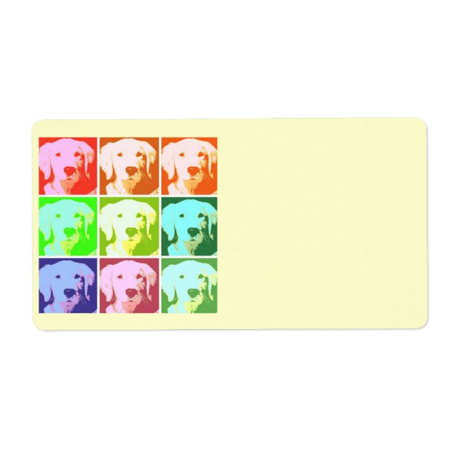 Etiqueta Ouro Retriever Art (Frente)