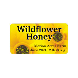 Etiqueta Ouro Wildflower Honey Jar