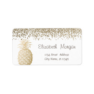 Etiqueta Ouros Dourados Elegante - Antilhas Douradas