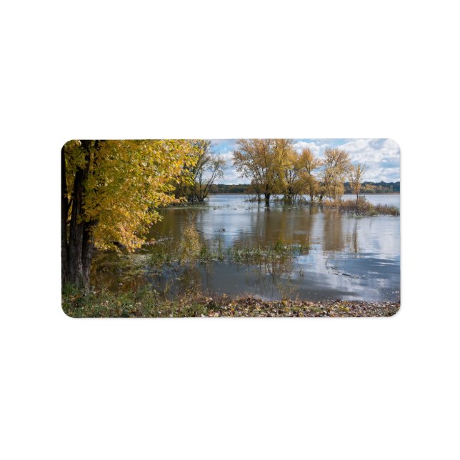 Etiqueta Outono no Lago Negro (Frente)