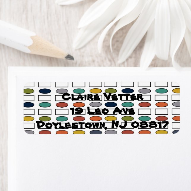 Etiqueta Ovalas e Retângulos - Misturados (Insitu)