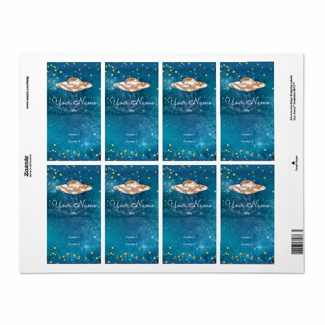 Etiqueta OVNI na galáxia artística (Folha completa)