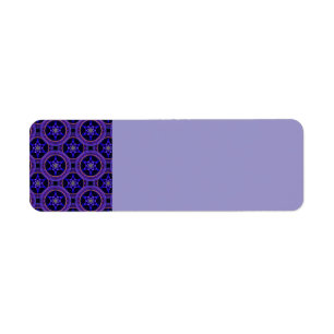 Etiqueta Padrão Abstrato Floral Moderno Boho Elegante #505