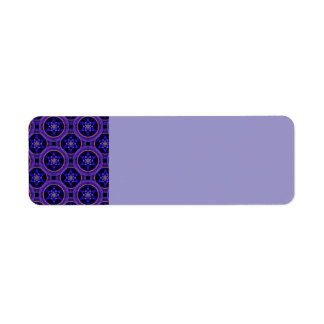 Etiqueta Padrão Abstrato Floral Moderno Boho Elegante #505