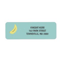 Padrão azul de desenho da banana amarela