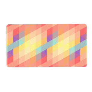 Etiqueta Padrão colorido