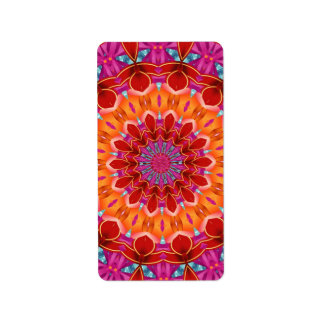 Etiqueta Padrão colorido decorativo