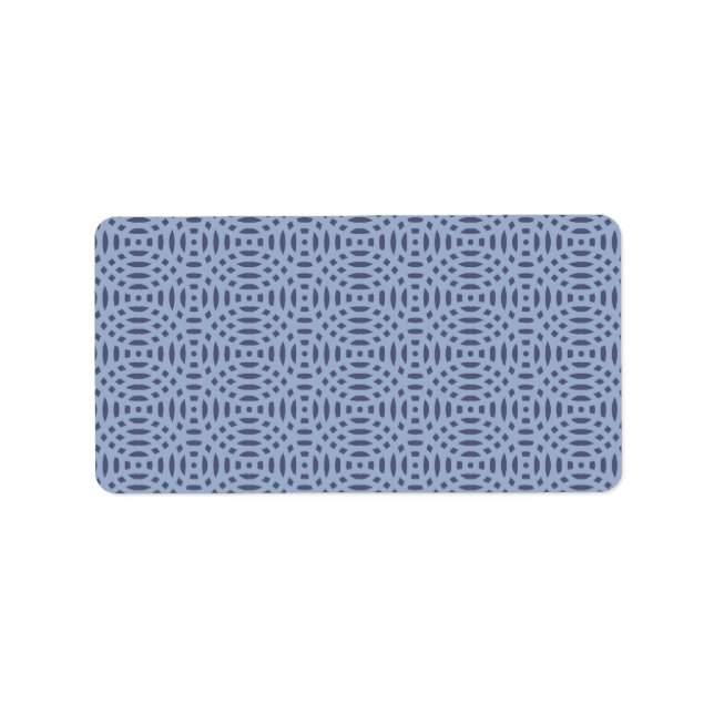 Etiqueta padrão contínuo de formas circulares (Frente)