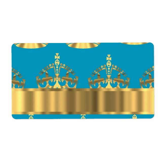 Etiqueta Padrão da copa aqua e ouro (Frente)