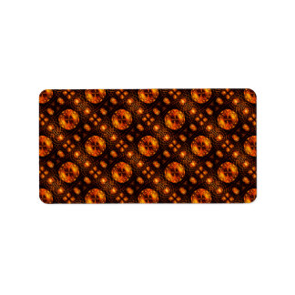 Etiqueta Padrão de Arte Abstrata Boho Elegante Moderno Dour