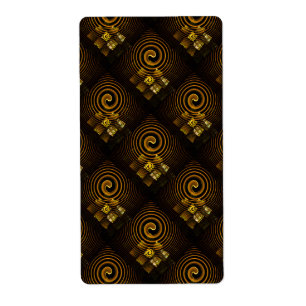 Etiqueta Padrão de Arte Abstrata Boho Elegante Moderno Dour