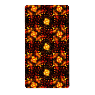 Etiqueta Padrão de Arte Abstrata Boho Elegante Moderno Dour