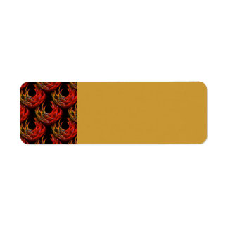 Etiqueta Padrão de Arte Abstrata Boho Elegante Moderno Fofo